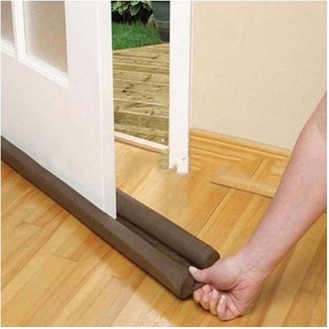 Bas de porte à double isolation - Bouchon anti-courants d'air froid
