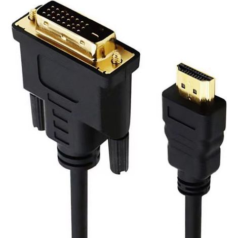 Câble adaptateur HDMI vers VGA, 1,5m plaqué or 1080P HDMI mâle vers VGA mâle Active Video Converter Cord Support Notebook (1/4)