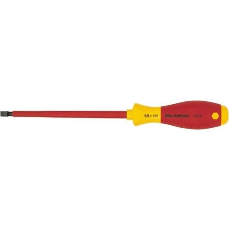 Wiha - tournevis softfinish vde/gs - tête à fente 4 5 x 125mm - 320n