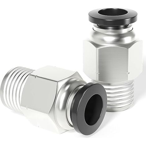 Verbindungsstecker aus Kupfer, 8 mm Außendurchmesser x 3/8 BSP PC8-03 (10er-Pack) (1/5)