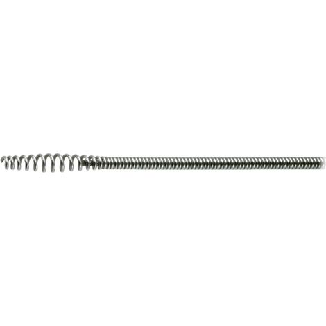Spirale de nettoyage de tuyaux 10 mm x 7,5 m avec tête en massue