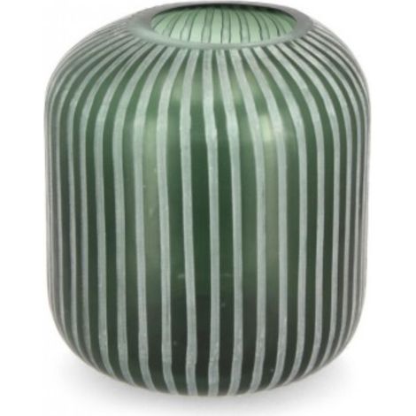 Vaso in Vetro Bianco Moderno da Interno H36 cm - HASSAN (1/4)
