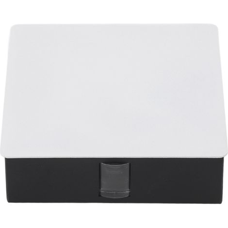12W 4-flammige LED-Wandleuchte aus Aluminium, weißer quadratischer Wandstrahler für Schlafzimmer, Wohnzimmer, Flur, KTV, Esszimmer, AC85-265V Spannung, warmweißes Licht, weißes Gehäuse. (1/5)