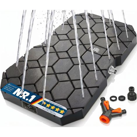 KESSER® douche de sol Geo, douche de jardin, antidérapante - anthracite, ovale (1/5)