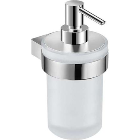 Jika Pure - Dispensador de jabón con soporte,cromo/vidrio esmerilado H3833B20041001 (1/2)