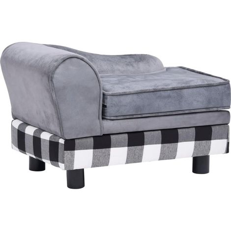 Sofá para perro 57 cm peluche gris 020000143 (1/5)