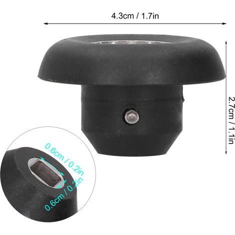 Ortviai Kit de Douille d'Entraînement pour Mixeur Vitamix – Clé à Collet Angulaire Droit en Acier Inoxydable et Plastique Phénolique (1/4)