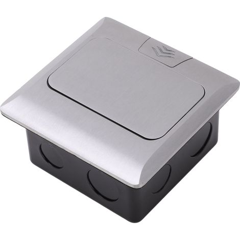 Prise encastrable plan de travail avec 2 ports USB, socle mural comptoir, norme UK, 250V, double alimentation électrique intégrée. (1/5)