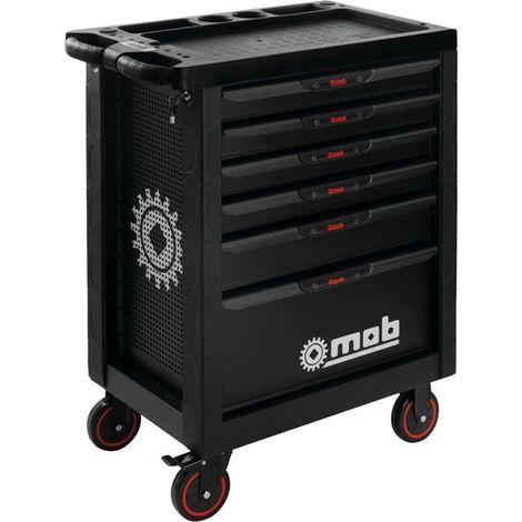 Servante PROLINER 6 tiroirs garnie 140 pièces MOB