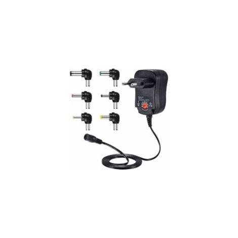 Adaptateur Alimentation Universel - 3V À 12V Réglable - 1 2A Max - 6 Embouts DC Inclus - Pour Caméras CCTV Routeurs Haut-Parleurs Et Appareils Électroniques - 1 Pièce (1/5)