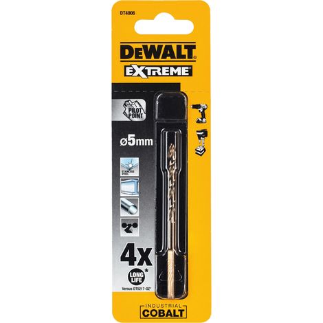 TRAPANO DEWALT AL COBALTO 5,0 mm / 1 pz.