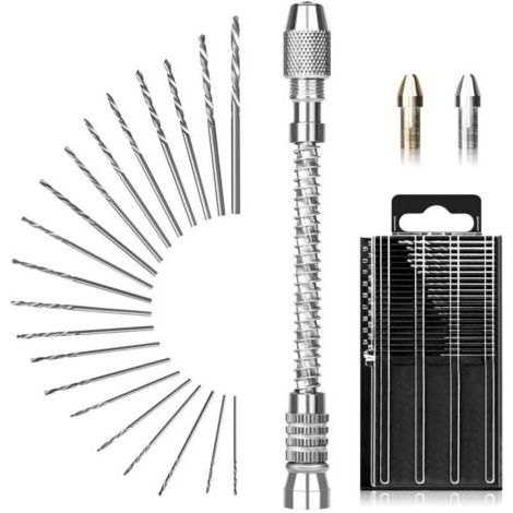 Coffret de 21 mini forets Master, micro-forets de 0,3 à 1,6 mm, fraises pour bricolage, bijoux, bois, résine (1/4)