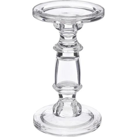 Bougeoir Design "Hunou" 19cm Transparent