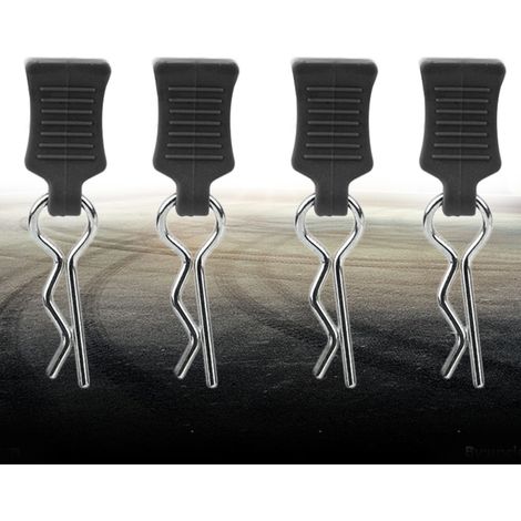 Ensemble de fixation et supports pour châssis de voiture télécommandée 1/8 1/10 1/12, accessoires de carrosserie en noir (1/3)