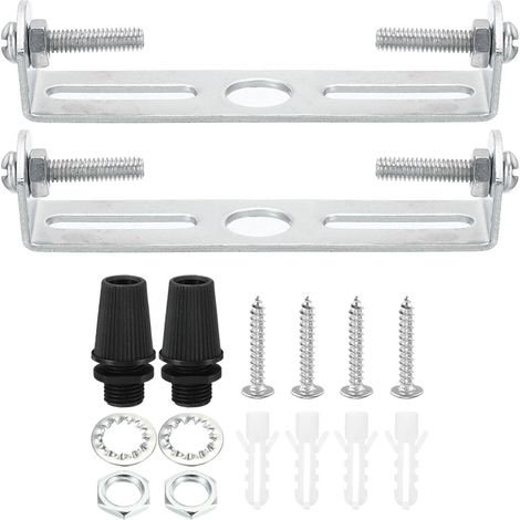 Ceiling Mount Bracket 75 mm 2pcs with Screws Washer Nut (1/5)