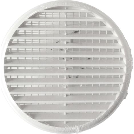 Grille d'aération avec ressorts + moustiquaire, 270 mm pour tube 220 à 260 mm - First Plast (1/3)