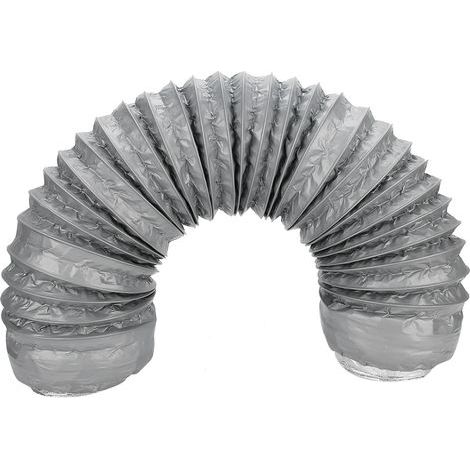GARRYFIZH 1M Foil d'aluminium Flexible Ducting Tym d'échappement Ventilation Ventilation Isolation Réduction du bruit
