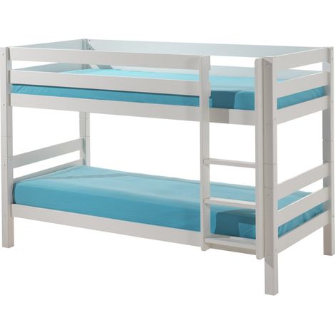 Litera 90x200 Altura 140 cm Somier Incluido Vipack Pino - Blanco