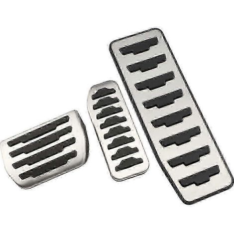 Exquisite Stainless Steel Car Foot Pedal For Jaguar F-pace X761 2016 2017 2018 2019 2020 2021 2022 Clutch Brake Non-slip Pedal Cover At Mt( 3 pcs) (1/5)