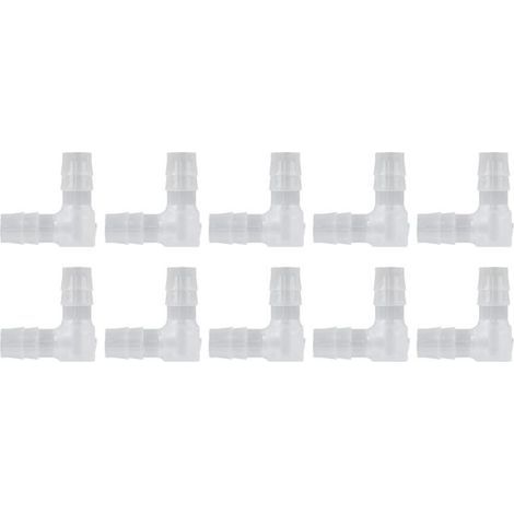 BelleRise – 10 Stück 90°-Winkelverbinder – PE 8 mm – Sparpackung – für Aquarien und Trinkwasser (1/5)