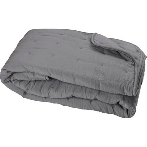 Couvre-Lit en microfibre matelassée Ardoise 240x260 cm