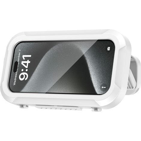 Support Téléphone Douche Étanche Étui Boîtier de Téléphone Étanche pour Mural avec 360° Rotation, Étui Mural Waterproof IPX6 avec Écran Tactile HD (1/5)