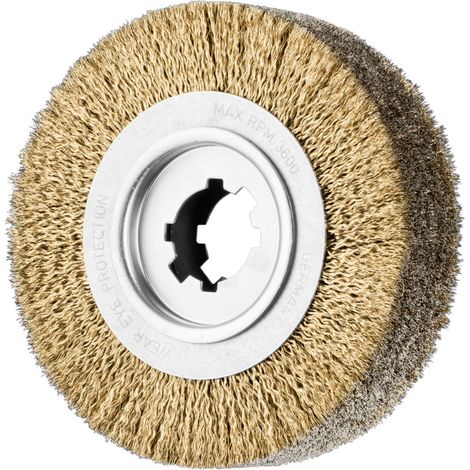 PFERD TOOLS Entgratbürste ungezopft RBU Ø 250x60x50,8 mm Bohrung Stahl-Litzen-Draht-Ø 0,35 mm stationär (1/3)