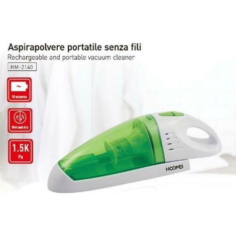 Trade Shop - Aspirapolvere Cordless 35 Watt Aspira Liquidi Polvere Briciole Ricaricabile -