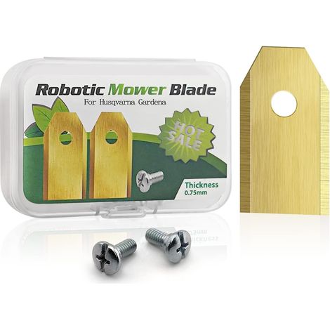 36 pièces pour Lame Robot Tondeuse. Lame Tondeuse gazon avec vis. Compatible avec Automower, Gardena, Husqvarna (1/5)