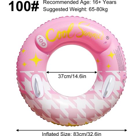 Bouée gonflable portable (100) avec poignée, bouée adulte étanche en PVC