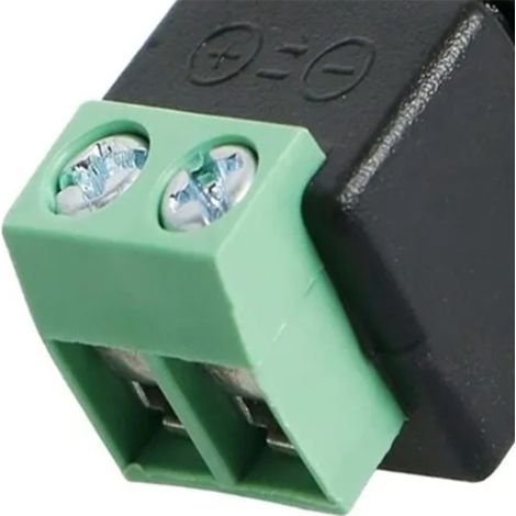 10 pièces adaptateurs jack mâles DC sans soudure pour caméra CCTV surveillance LED 12V 2.1mm (1/5)
