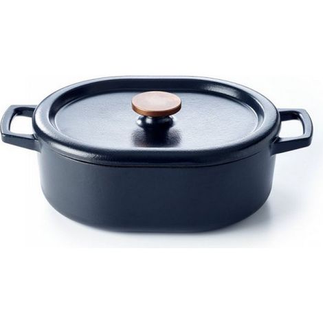 daubière in ghisa smaltata 31cm nera - 15141314 - Beka (1/4)
