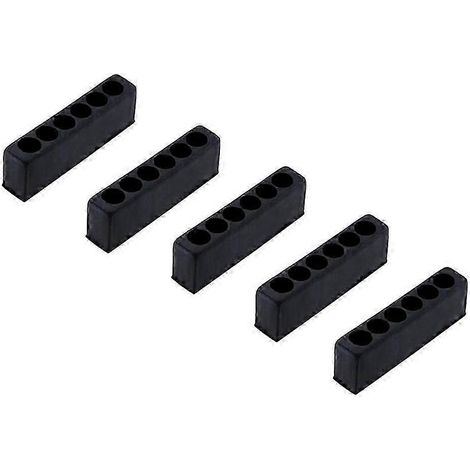 Lot de 5 supports de tournevis à 6 angles en plastique-6-Hole Black (1/5)