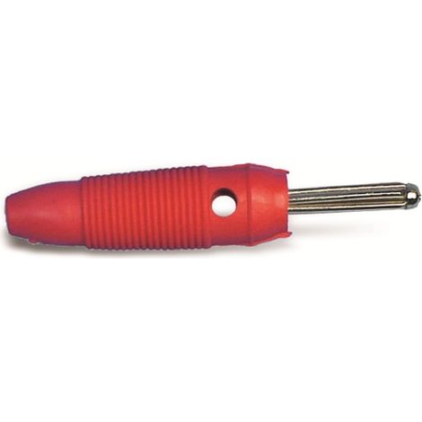 Fiche banane de laboratoire GOOBAY, 4 mm, rouge