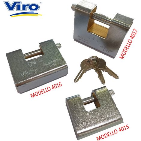 LUCCHETTO CORAZZATO FAI BY VIRO MISURE CORPO 91 MM X 75.5 MM - ALLOGGIAMENTO OCCHIOLO 36 MM X 18 MM