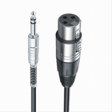 Câble D'extension Microphone Audio Jack 6,5 Mm Vers Xlr Femelle 5 Mètres Jxlr-07 (1/2)