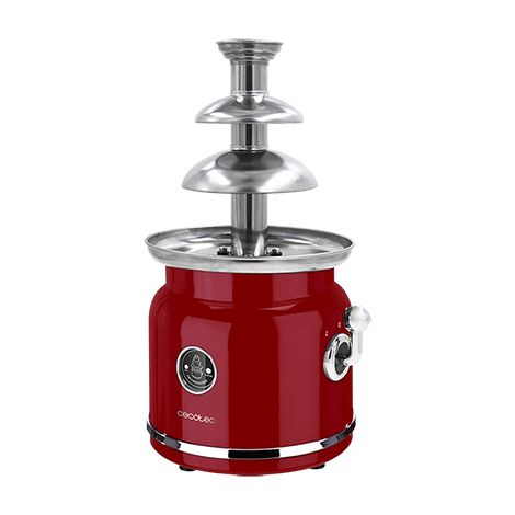 Fonduta elettrica per cioccolato con 90 W di potenza, torre in acciaio inossidabile con 3 livelli di cascata. (1/5)