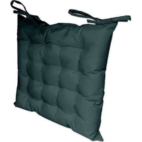 Assise matelassée - - Modèle - 40x40 cm - Bleu - Tissu déperlant (1/3)