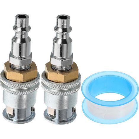 Embout de Gonflage Fermé pour Pneus de Voiture et Camion Buse Embout de Gonflage Verrouillable Compatible avec Outils pour Valves de Pneus et Compresseurs Air (1/5)