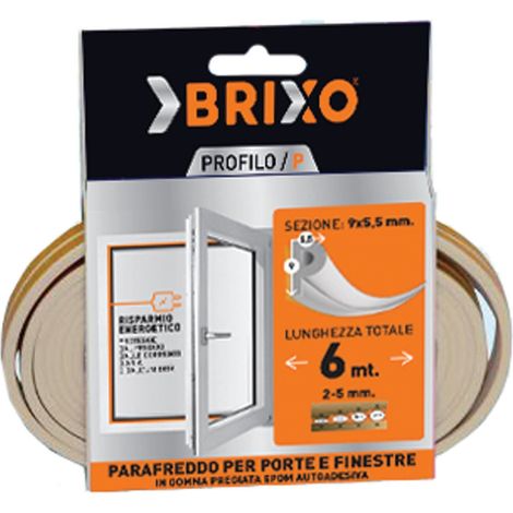 PARAFREDDO GOMMA 9X4 BIANCO MT.6