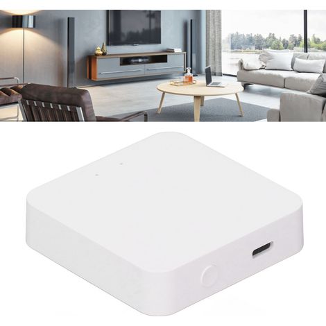 Le hub de passerelle sans fil prend en charge le fonctionnement via une application mobile WiFi 2,4 GHz/ZIGBEE/Bluetooth pour le contrôle à distance de la passerelle. (1/5)