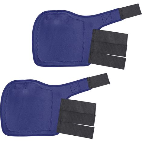 1 paire d'attelles réglables pour chevaux, protection et maintien des jambes, équipement équestre, bleu foncé (1/5)