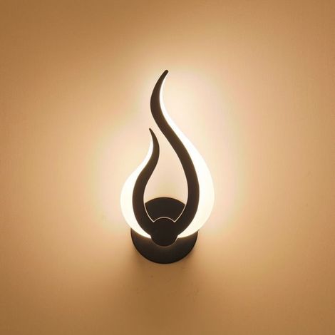 10W LED-Wandleuchte für den Innenbereich mit Fernbedienung, dimmbarer Dreifarbenbeleuchtung und schwarzem Nachtlicht. (1/4)