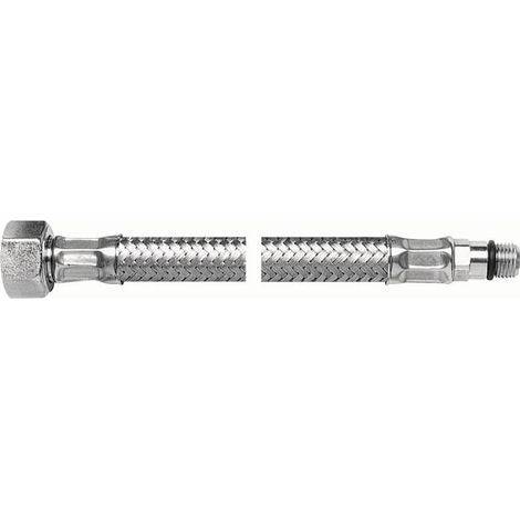 Tubo flessibile per rubinetto in acciaio inox intrecciato con punta corta Viper Plus