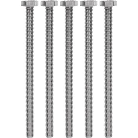 Vis à tête hexagonale externe Healeved en acier inoxydable 304, lot de 5, forgées avec précision et