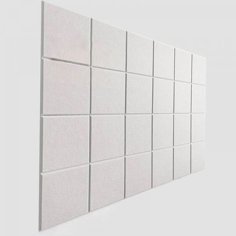 murales en feutre panneaux décoratifs insonorisants pour murs portes et plafonds réduction du bruit 12 dalles 30 cm (1/5)