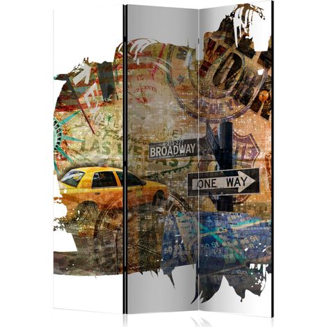 Paravento - New York Collage [Room Dividers] - 135x172 (1/4)