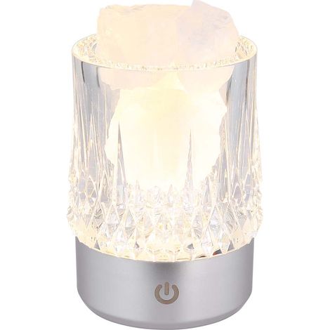 Tischleuchte Beistelllampe Leselampe Kristall Effekt Touchdimmer H 10,5 cm