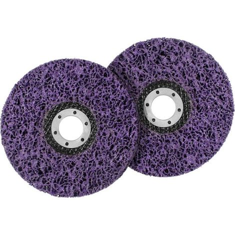 Disque Abrasif pour Meuleuse d’Angle 2 Pcs Disque de Nettoyage en Acier Inoxydable 125mm Disque de Nettoyage Abrasif CSD pour Enlever la Rouille de la Peinture Accessoire de Meuleuse d’Angle (1/5)