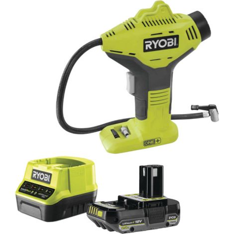 Pack RYOBI Compresseur 18V One Plus R18PI-0 - 1 Batterie 2.0Ah - 1 Chargeur rapide (1/5)
